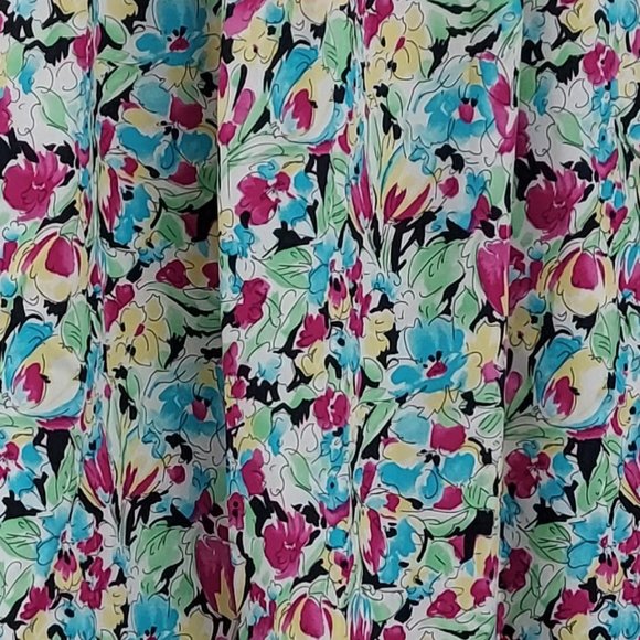 Vintage country sophisticates by pendleton Floral Rayon Skirt - Picture 2 of 12